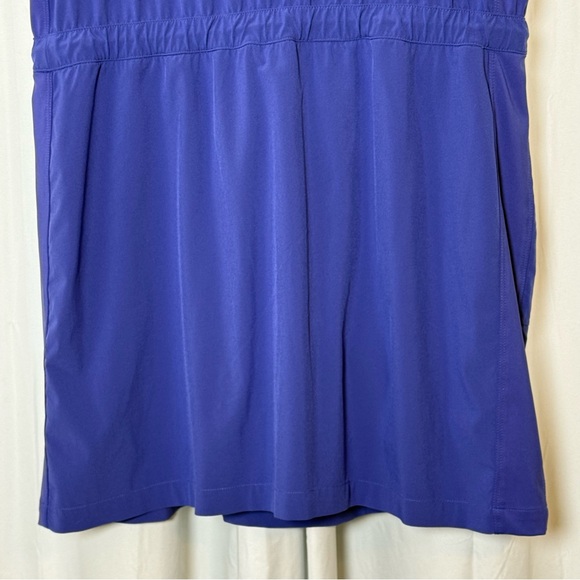 Athleta Expedition Skort Dress Romper Mesh Shorts Size 14 Blue - Picture 13 of 16